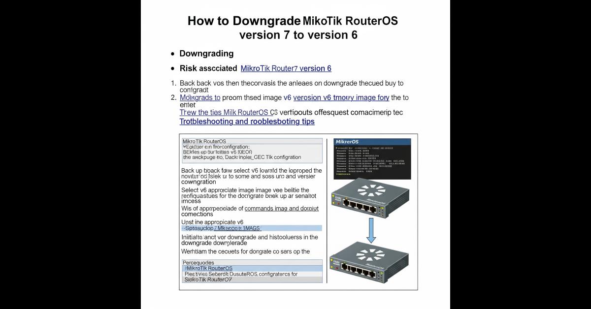 Guía Detallada para Hacer Downgrade de MikroTik RouterOS v7 a v6